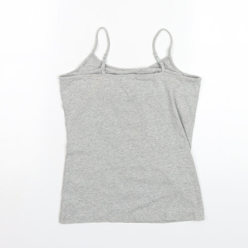 Gap Womens Grey Cotton Camisole T-Shirt Size M Scoop Neck