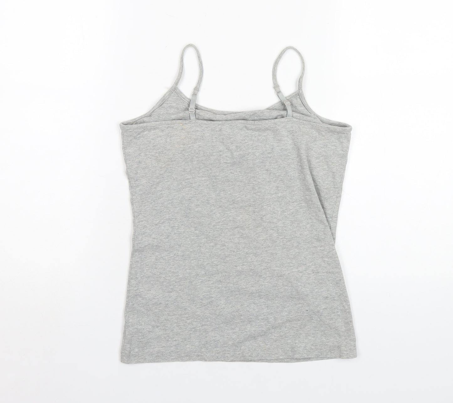 Gap Womens Grey Cotton Camisole T-Shirt Size M Scoop Neck