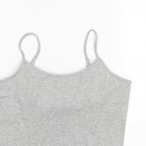 Gap Womens Grey Cotton Camisole T-Shirt Size M Scoop Neck