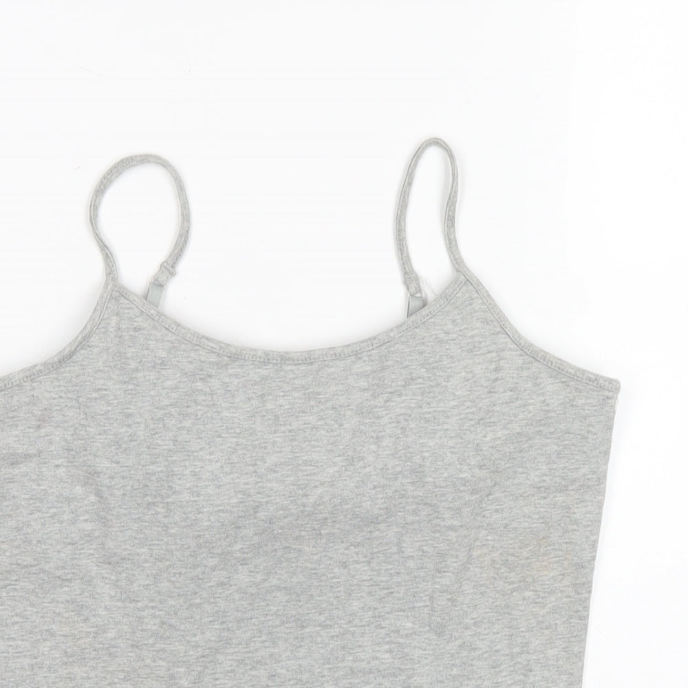 Gap Womens Grey Cotton Camisole T-Shirt Size M Scoop Neck