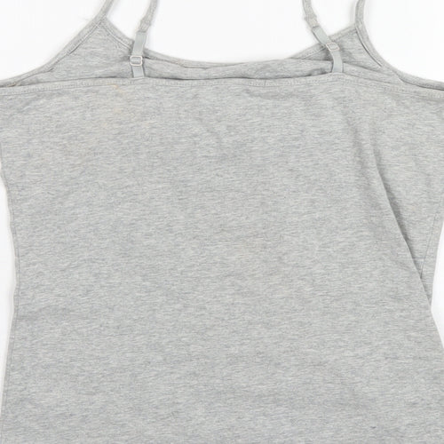 Gap Womens Grey Cotton Camisole T-Shirt Size M Scoop Neck