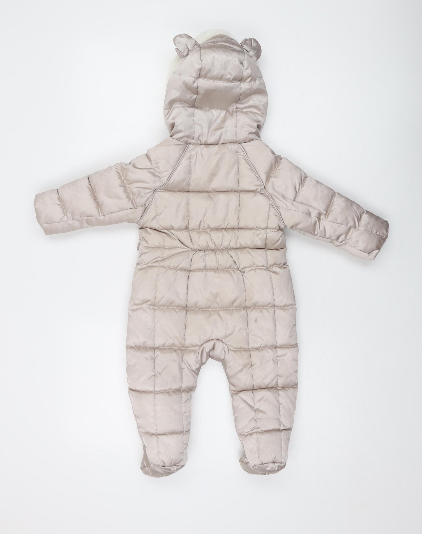 Ted Baker Girls Pink Jacket Snowsuit Size 6-9 Months Zip