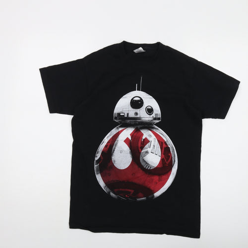 Star Wars Mens Black Cotton T-Shirt Size M Crew Neck