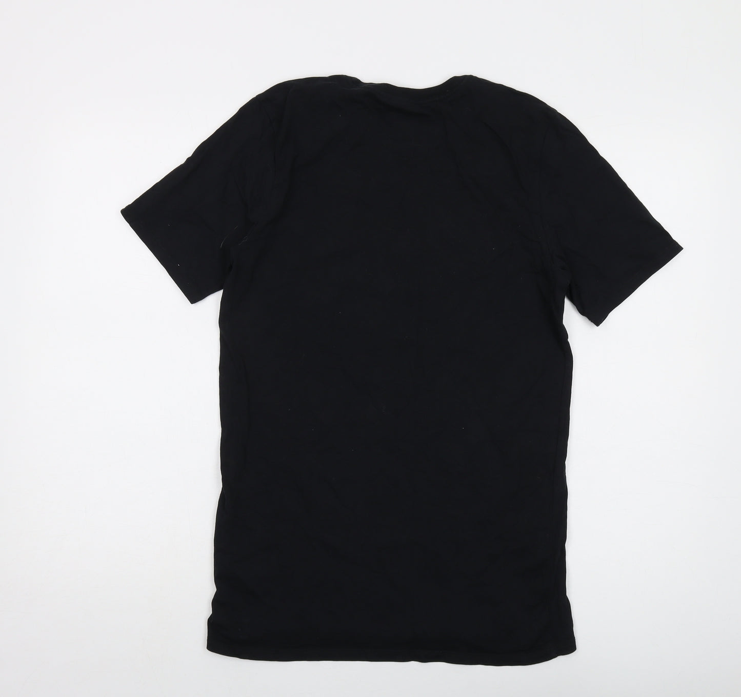 Nike Mens Black Cotton T-Shirt Size S Crew Neck