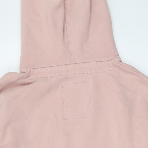 Superdry Womens Pink Cotton Pullover Hoodie Size S Pullover