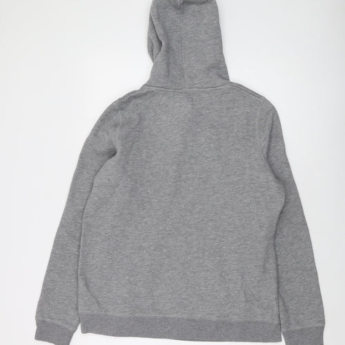 Hollister Womens Grey Cotton Pullover Hoodie Size L Pullover