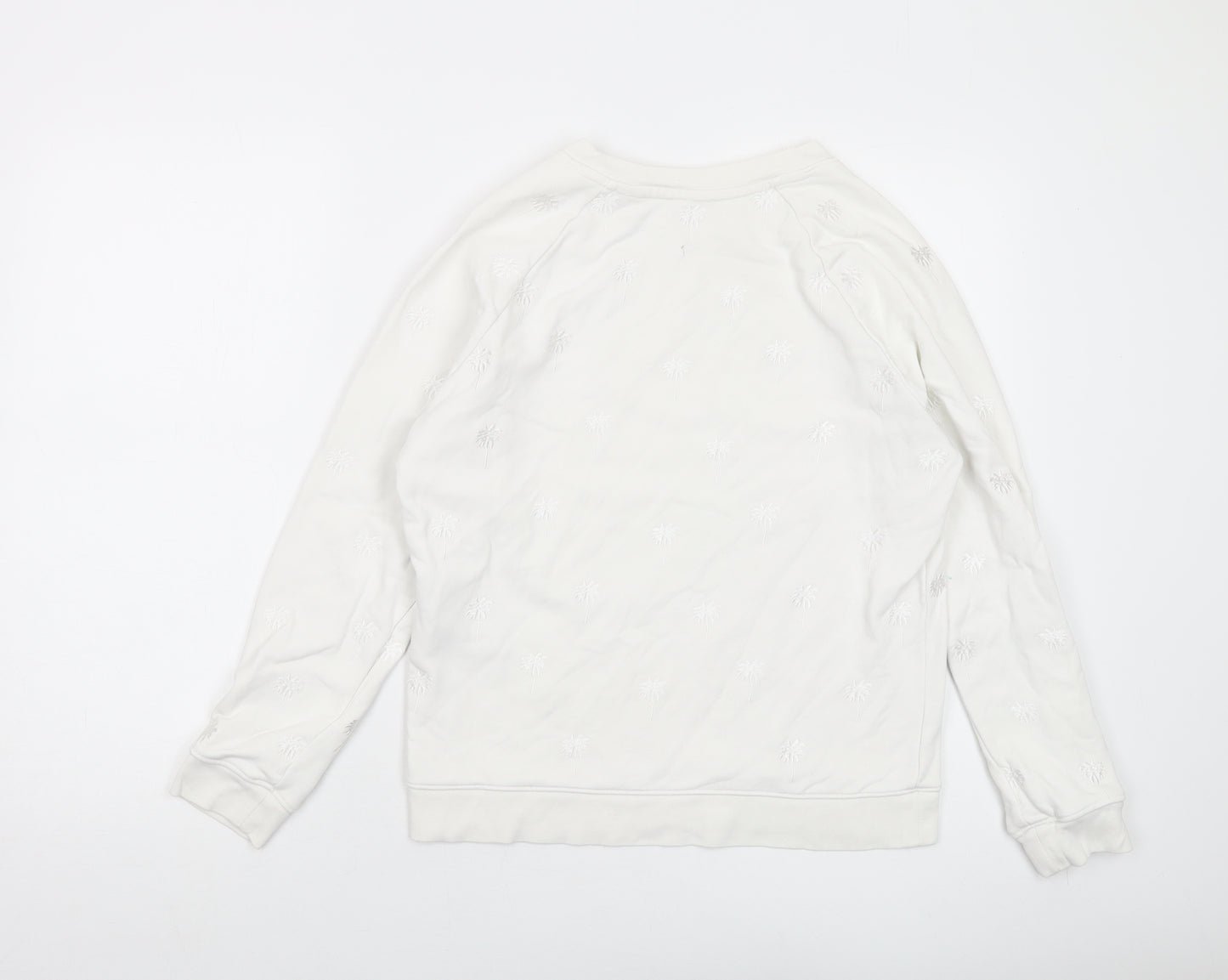 Levi's Womens White Geometric Cotton Pullover Sweatshirt Size XS Pullover