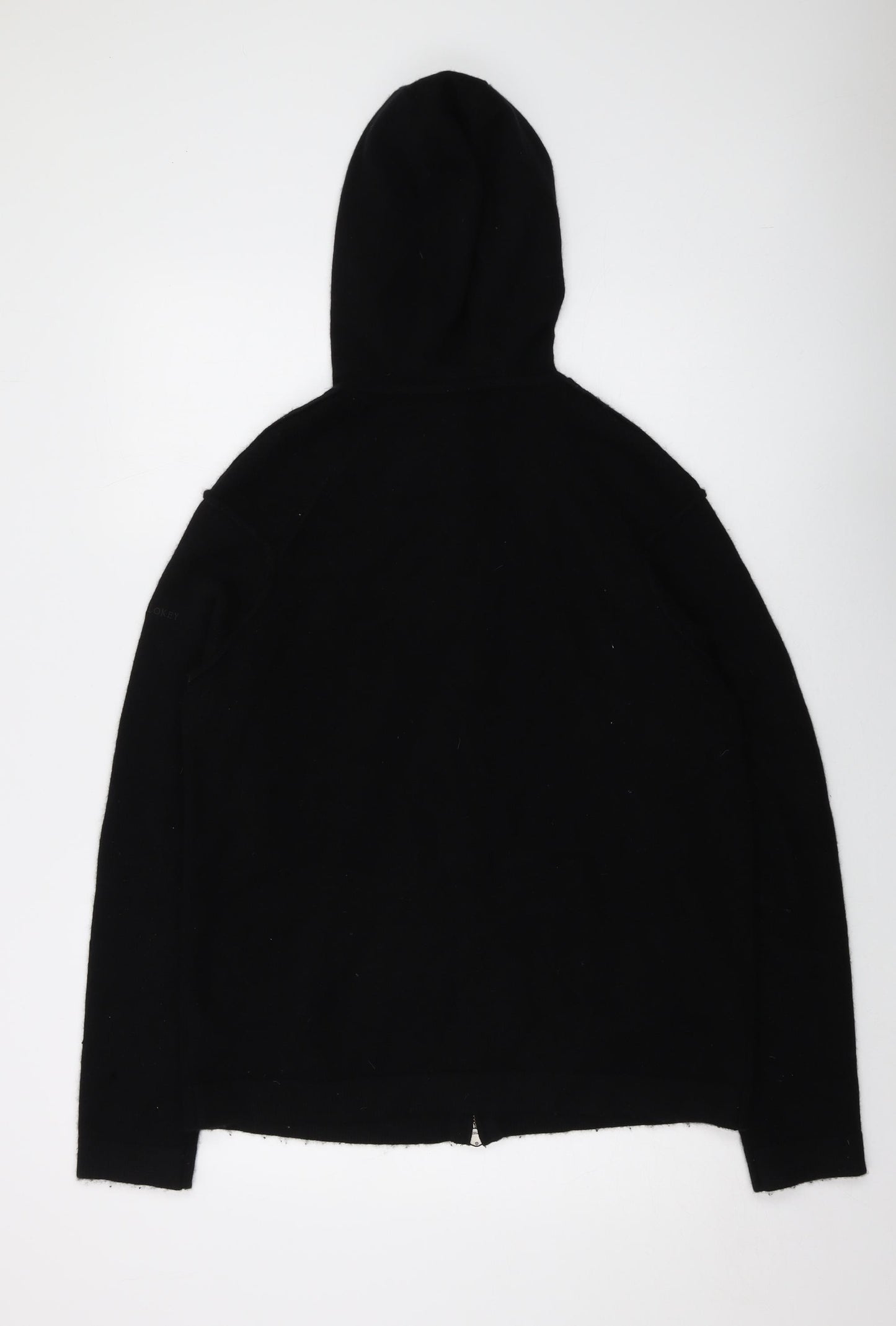 Houlihan Lokey Mens Black V-Neck Cashmere Cardigan Jumper Size L Long Sleeve