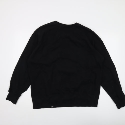 Northern Monk Mens Black Cotton Pullover Sweatshirt Size XL