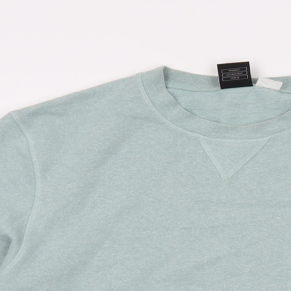 Finisterre Mens Green Hemp Pullover Sweatshirt Size M