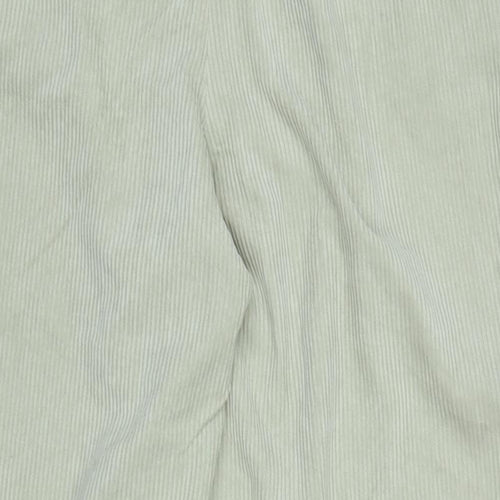 Divided Womens Beige Cotton Blend Trousers Size M L28 in Regular Zip