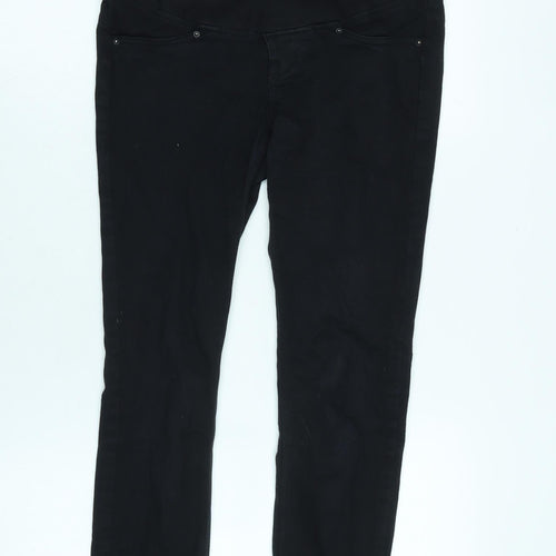 H&M Womens Black Cotton Blend Jegging Jeans Size 6 L31 in Regular