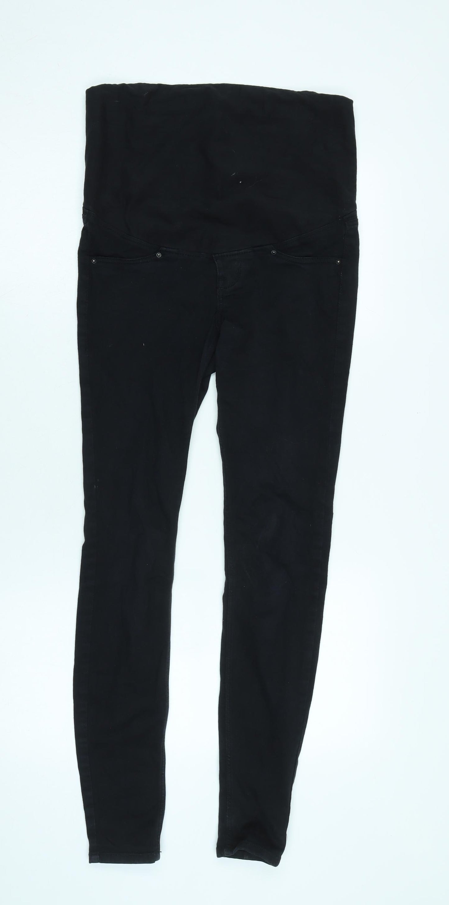 H&M Womens Black Cotton Blend Jegging Jeans Size 6 L31 in Regular