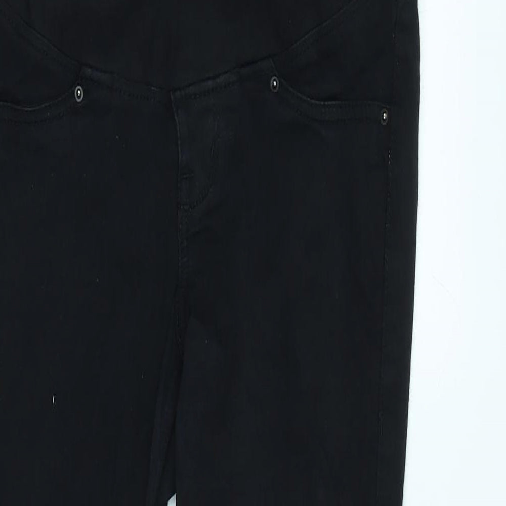 H&M Womens Black Cotton Blend Jegging Jeans Size 6 L31 in Regular