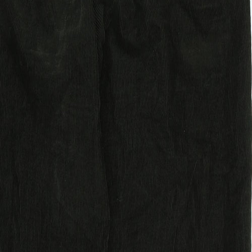 Marks and Spencer Mens Brown Cotton Blend Trousers Size 36 in L32 in Regular Zip