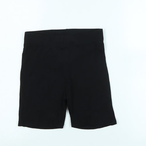 Divided Womens Black Cotton Blend Bermuda Shorts Size 6 Regular