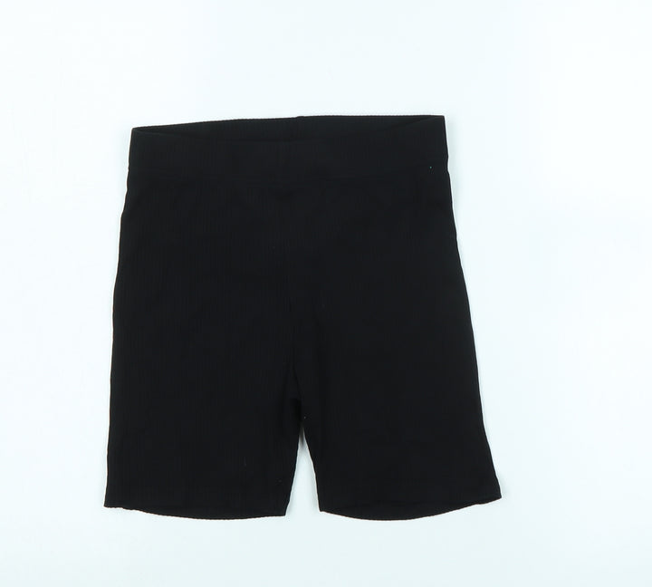 Divided Womens Black Cotton Blend Bermuda Shorts Size 6 Regular