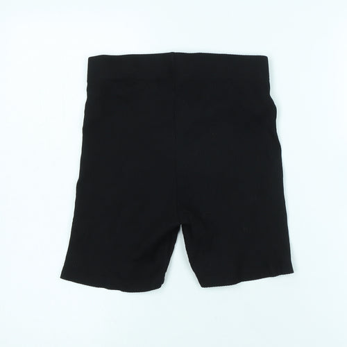Divided Womens Black Cotton Blend Bermuda Shorts Size 6 Regular