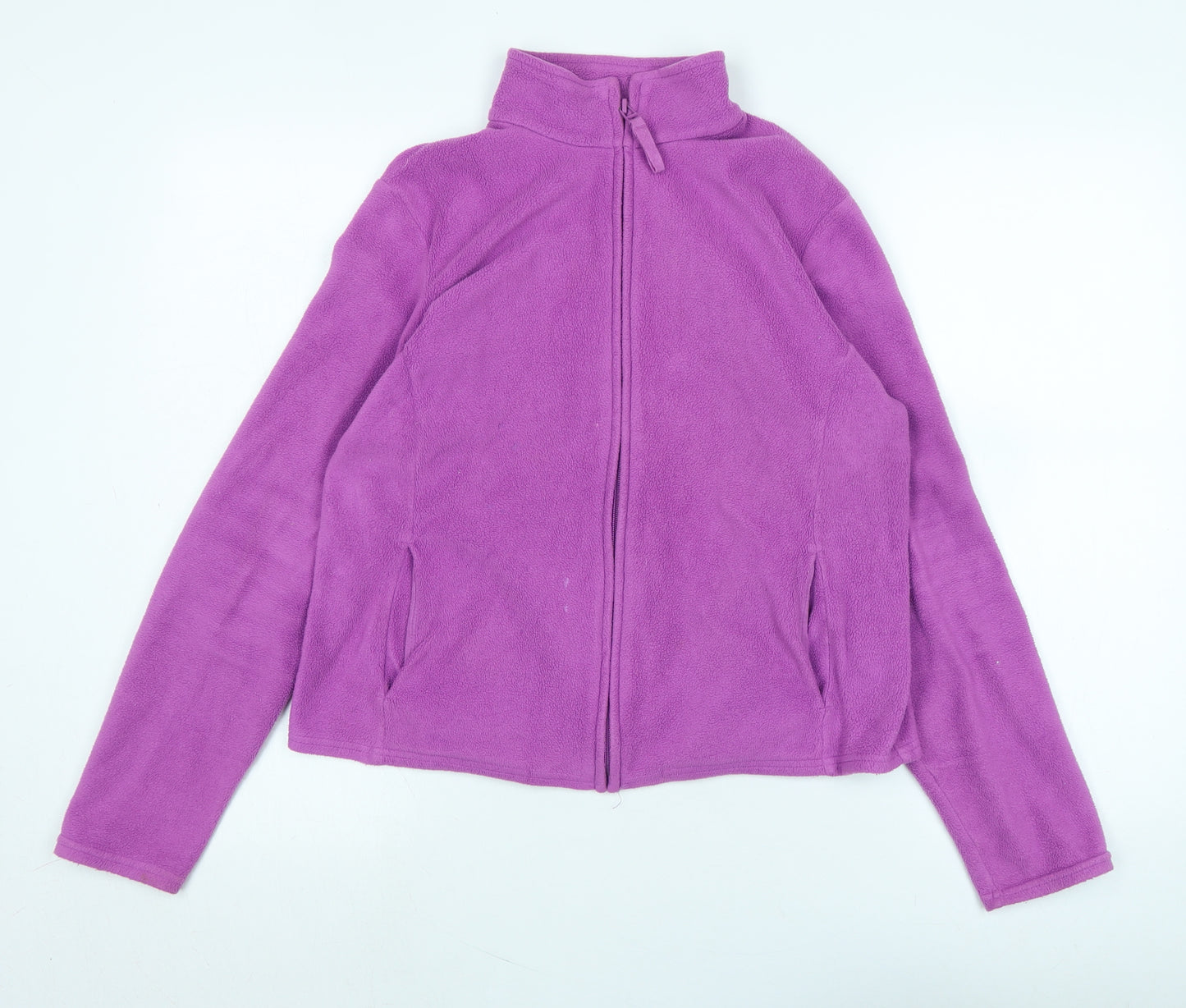 Marks and Spencer Womens Purple Jacket Size 14 Zip