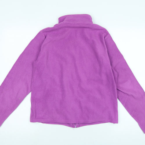 Marks and Spencer Womens Purple Jacket Size 14 Zip