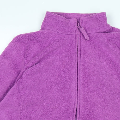 Marks and Spencer Womens Purple Jacket Size 14 Zip