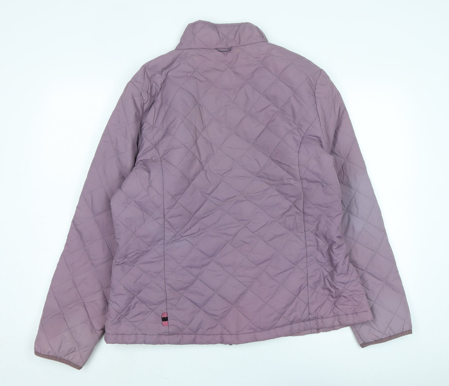 Joules Womens Purple Quilted Jacket Size 18 Zip