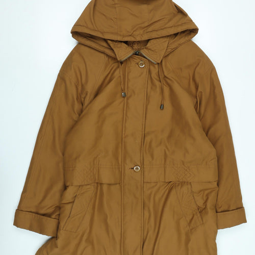 Bonmarché Womens Brown Parka Coat Size M Zip