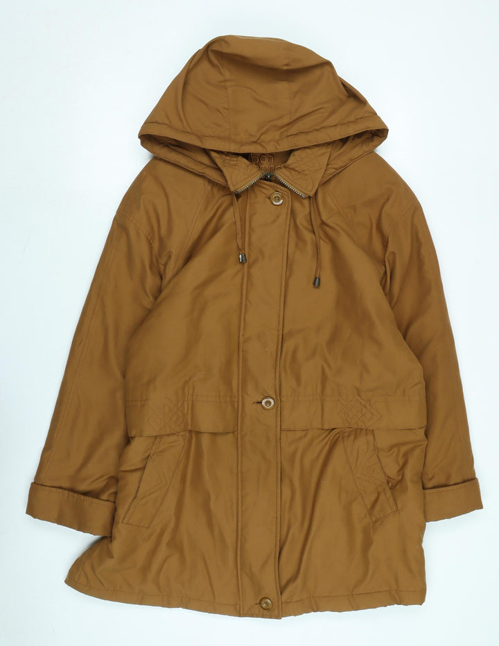 Bonmarché Womens Brown Parka Coat Size M Zip