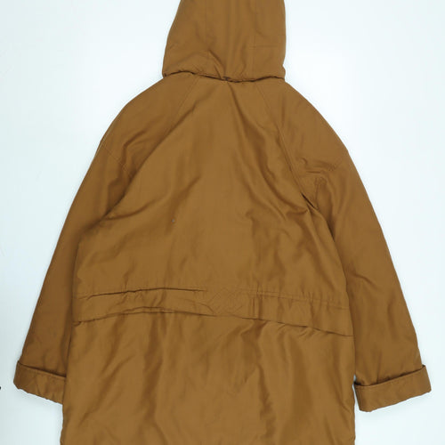 Bonmarché Womens Brown Parka Coat Size M Zip