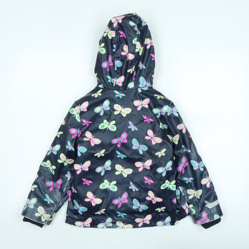 Marks and Spencer Girls Multicoloured Floral 3-in-1 Jacket Coat Size 6-7 Years Zip