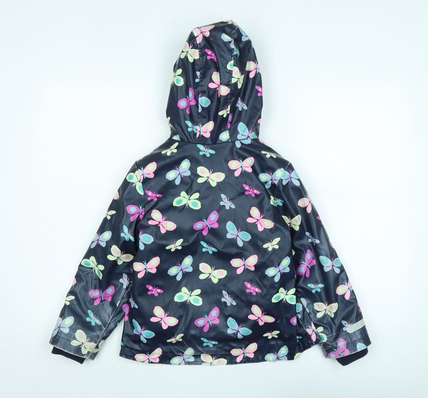 Marks and Spencer Girls Multicoloured Floral 3-in-1 Jacket Coat Size 6-7 Years Zip