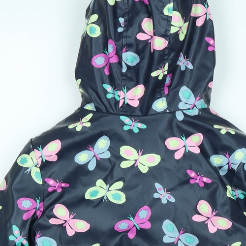 Marks and Spencer Girls Multicoloured Floral 3-in-1 Jacket Coat Size 6-7 Years Zip