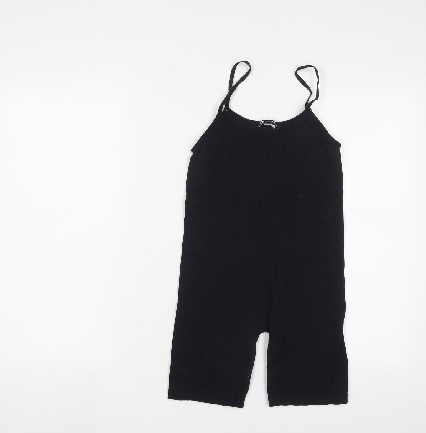 Zara Womens Black Polyamide Playsuit One-Piece Size XS L6 in Pullover