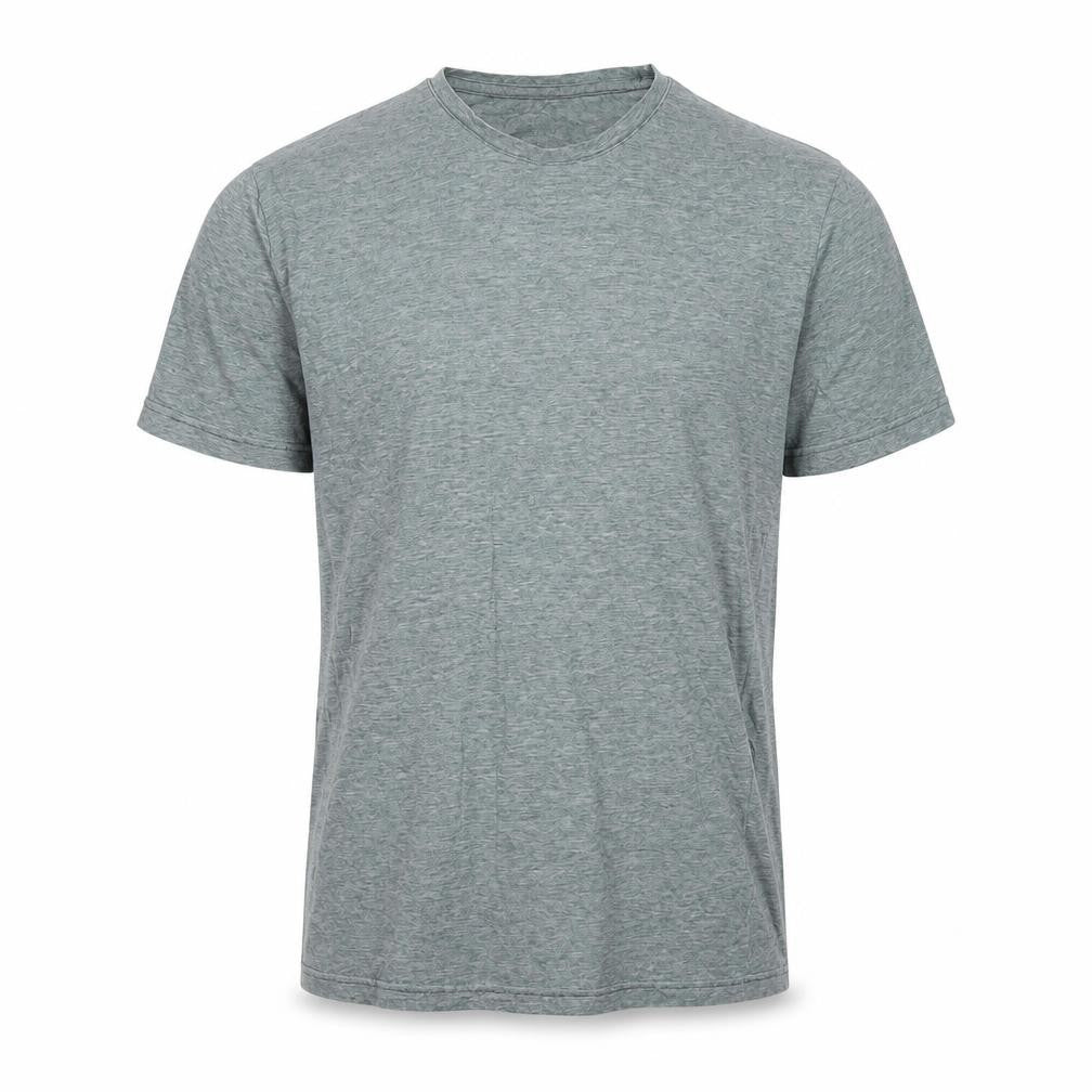 H&M Mens Green Cotton T-Shirt Size M Crew Neck