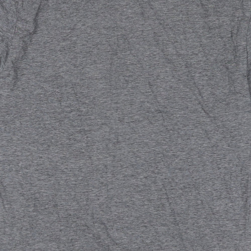 H&M Mens Grey Cotton T-Shirt Size M Crew Neck