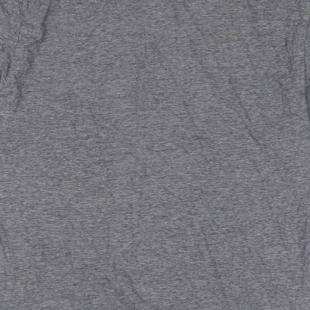 H&M Mens Grey Cotton T-Shirt Size M Crew Neck