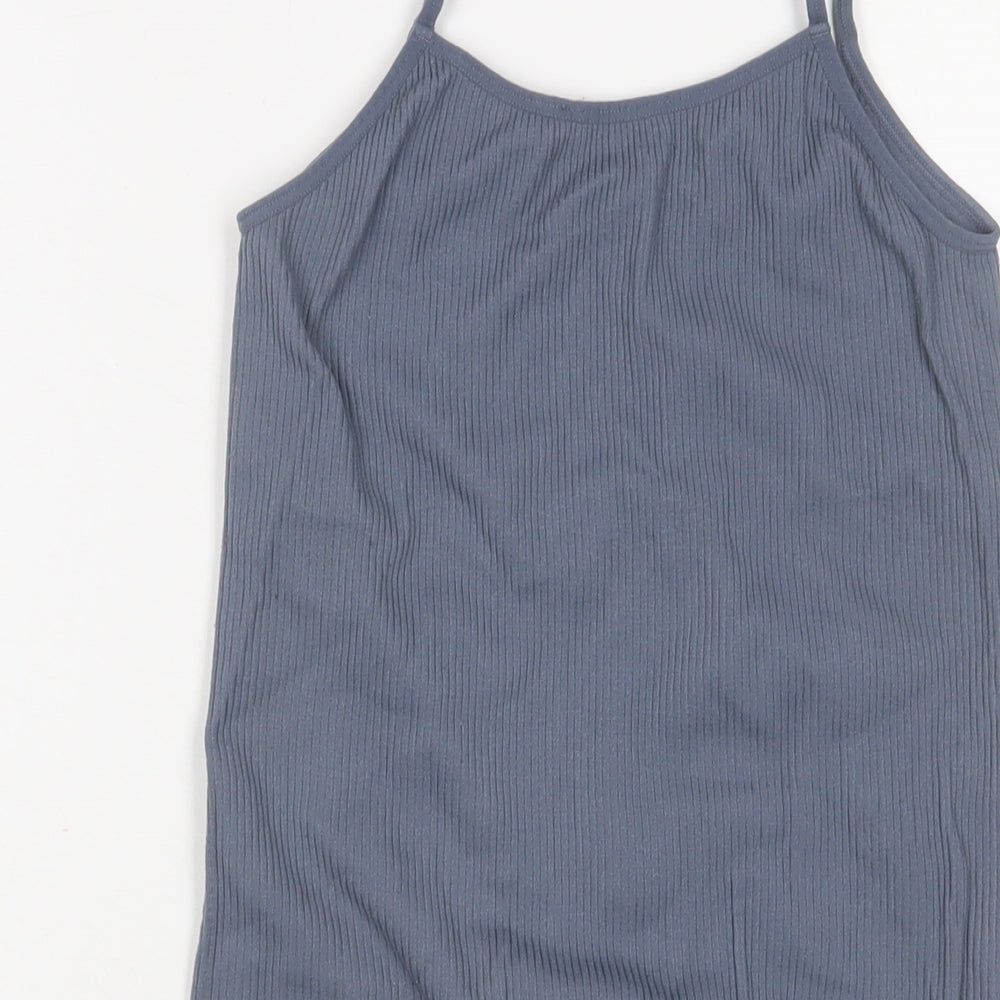 Zara Womens Blue Polyester Playsuit One-Piece Size XS L6 in Pullover