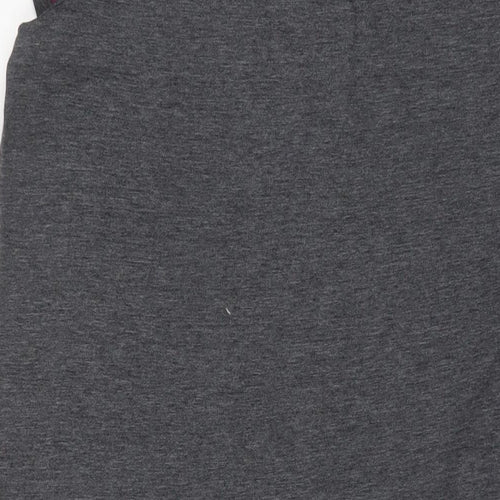 Love Cotton Womens Grey Solid Cotton Top Dress Size 12 - Sparkle