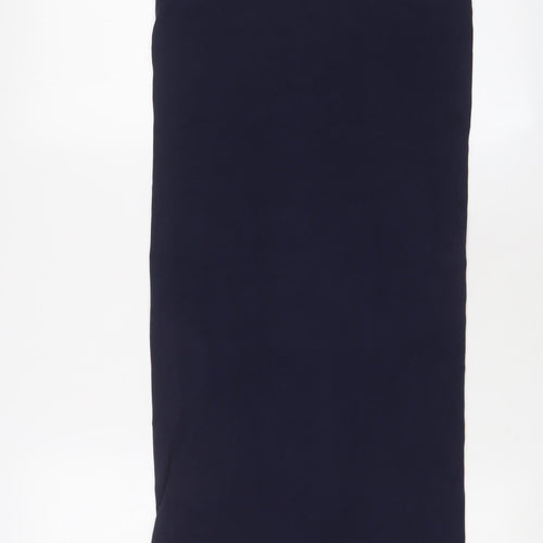 Malene Birger Womens Blue Polyester Bodycon Size S Scoop Neck Pullover