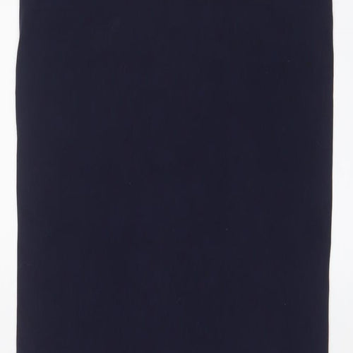 Malene Birger Womens Blue Polyester Bodycon Size S Scoop Neck Pullover