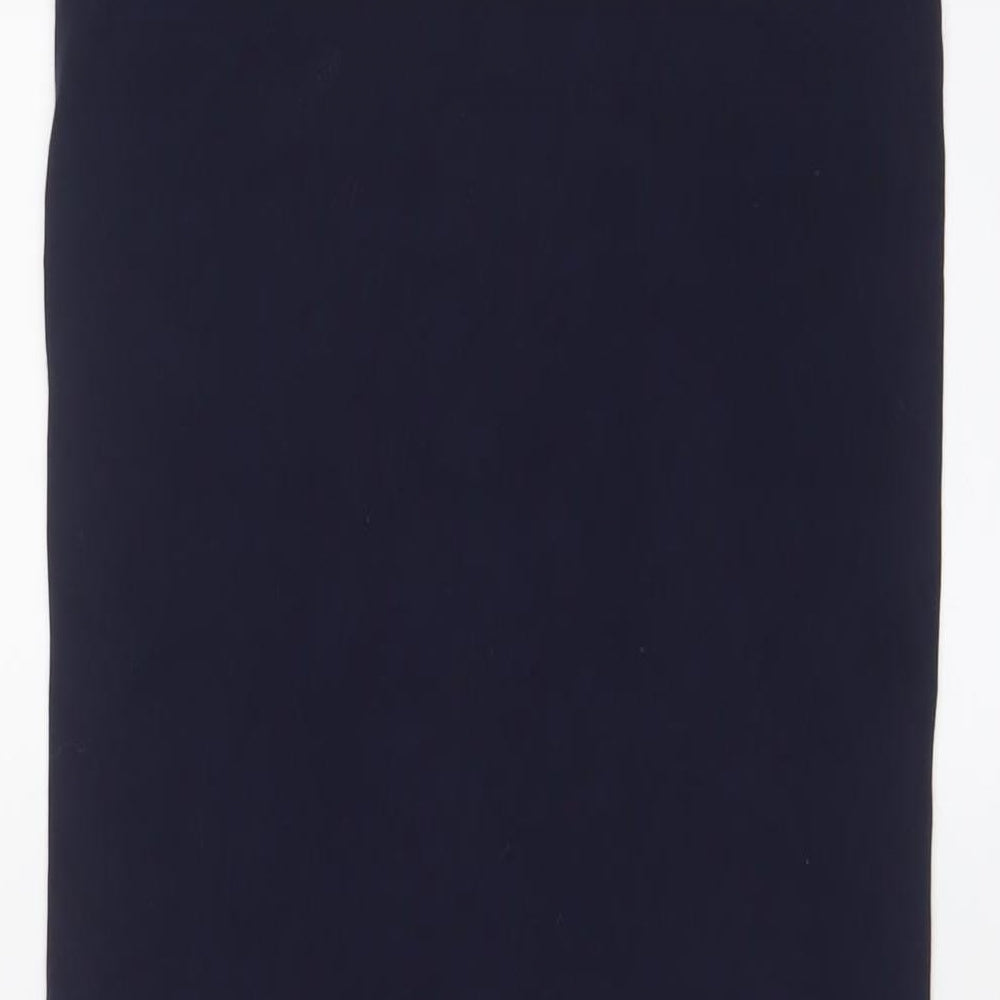 Malene Birger Womens Blue Polyester Bodycon Size S Scoop Neck Pullover