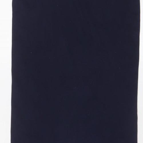Malene Birger Womens Blue Polyester Bodycon Size S Scoop Neck Pullover