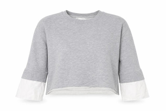 Front view of Next women’s red cotton pullover sweatshirt, size UK 16, pullover