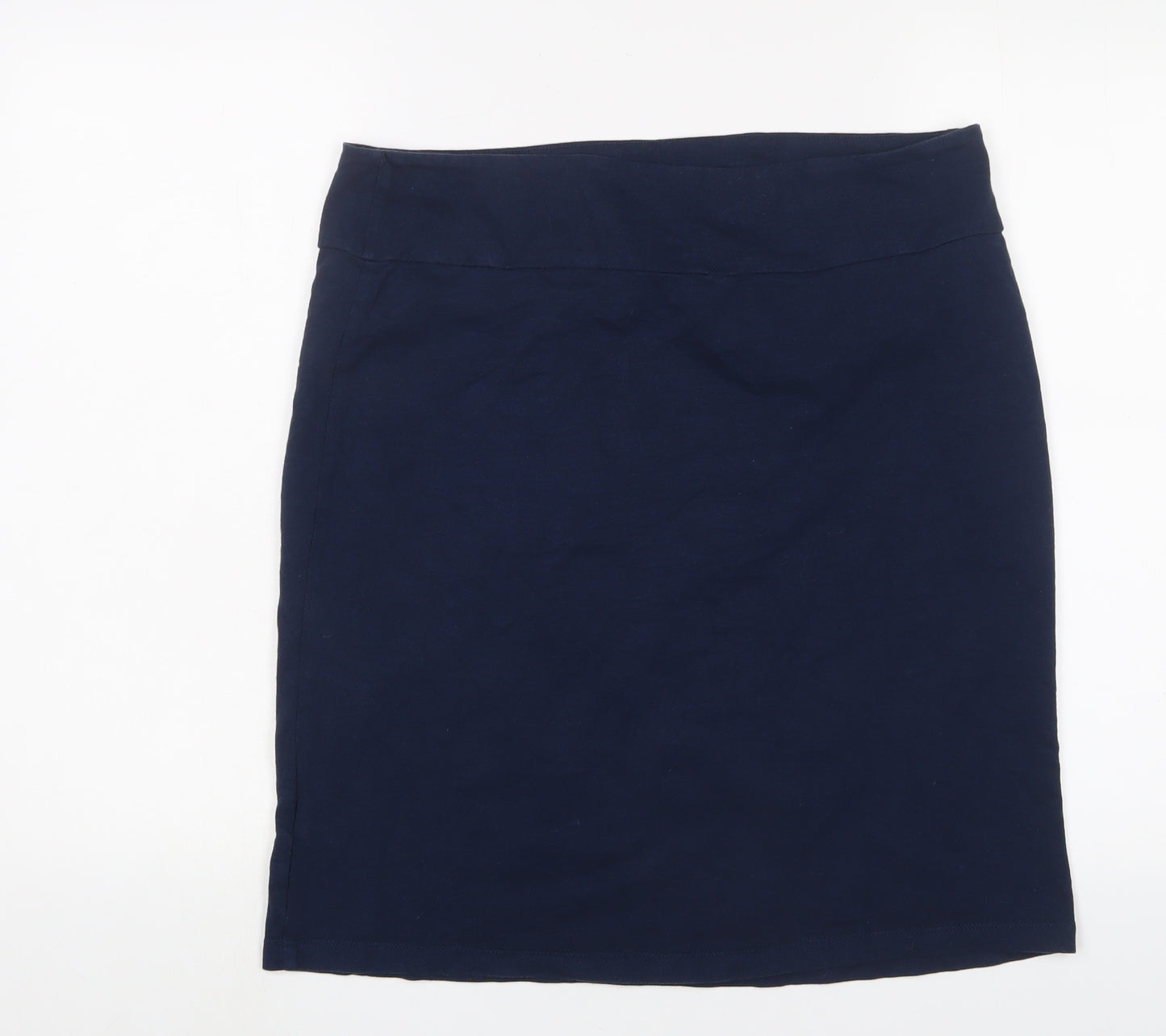 Nomads Womens Blue Cotton A-Line Skirt Size 16 - Pleated