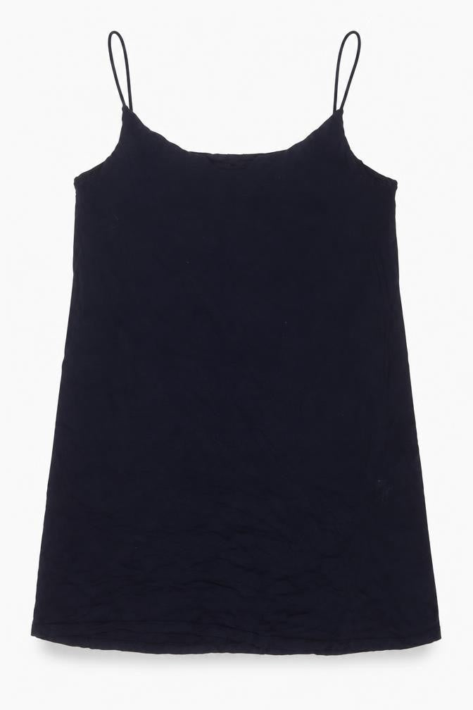 H&M Womens Blue Viscose Tunic Tank Size L Scoop Neck