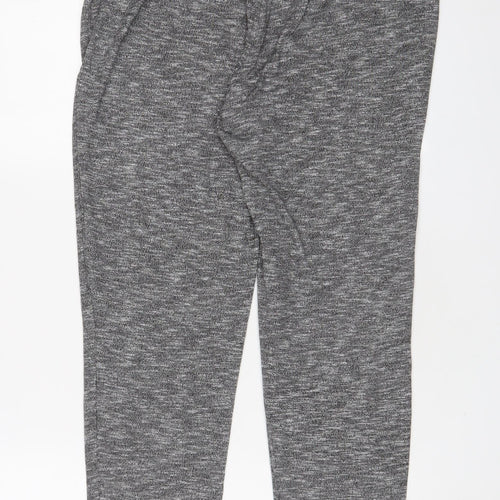 Marks and Spencer Womens Grey Polyester Trousers Size 14 L31 in Regular