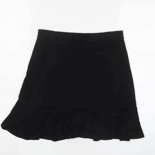 ASOS Womens Black Viscose Mini Skirt Size 10