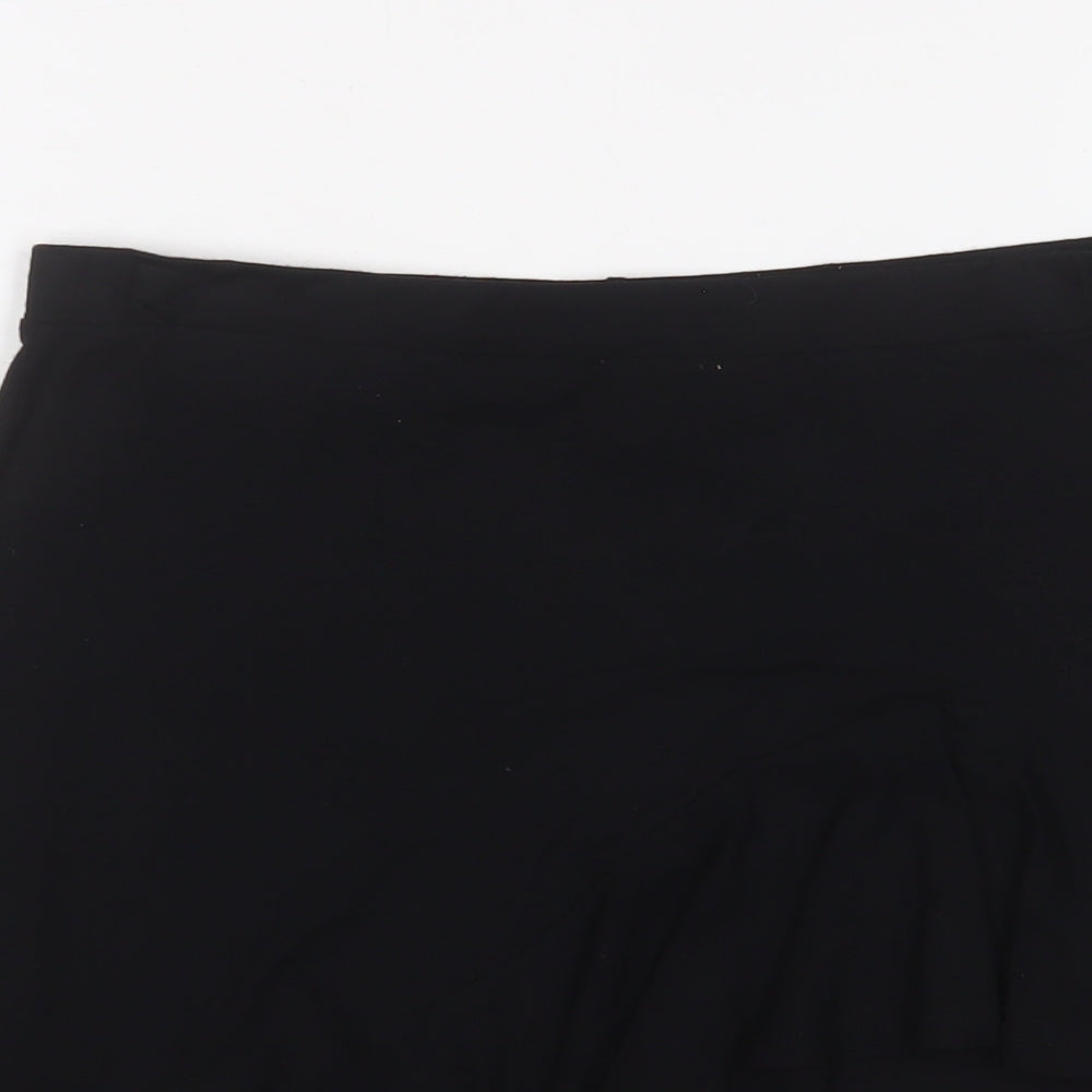 ASOS Womens Black Viscose Mini Skirt Size 10