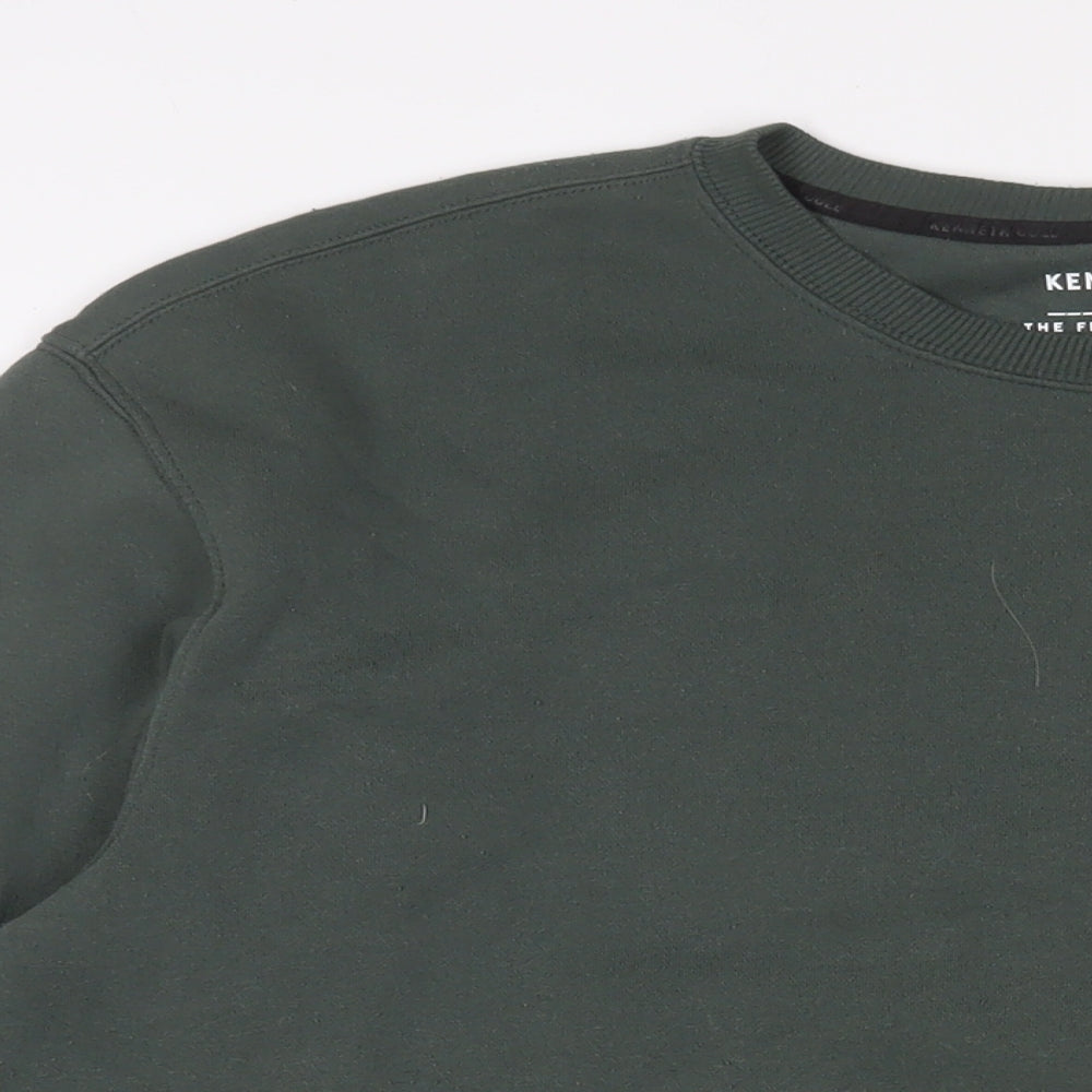 Kenneth Cole Mens Green Cotton Pullover Sweatshirt Size XL - Logo