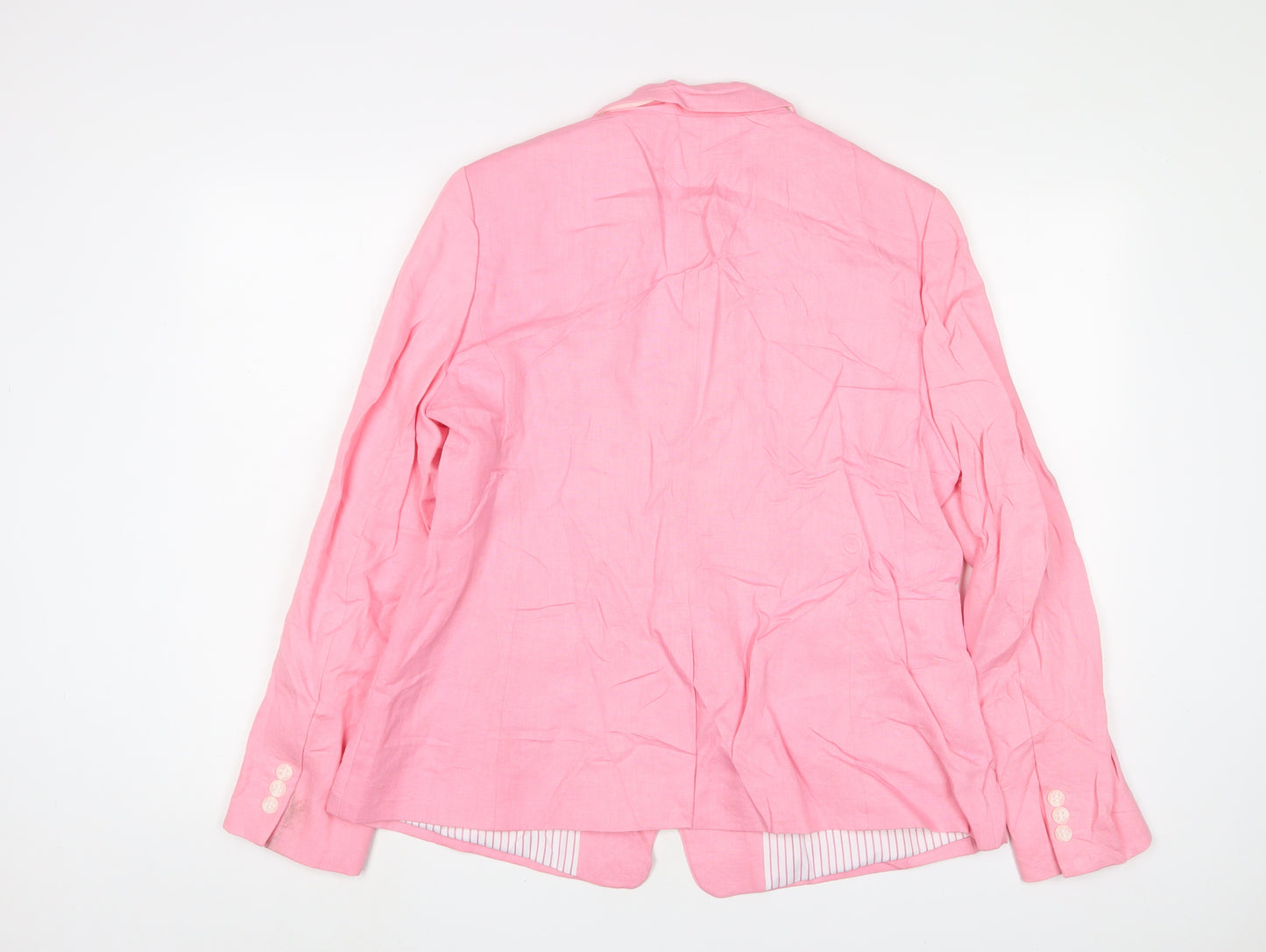 Hobbs Womens Pink Jacket Blazer Size 16 Button